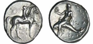 Calabre - Tarente - Taras - Didrachme (302-281 av. J.-C.)