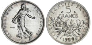 5 francs Semeuse - 1959 piéfort essai
