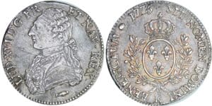 Louis XVI - Ecu aux branches d’olivier - 1775 K (Bordeaux)