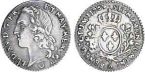 Louis XV - 1/10 écu au bandeau - 1769 AA (Metz)
