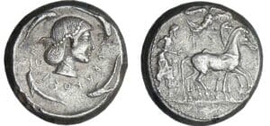Sicile - Syracuse - Tétradrachme de groupe III (485-479 av. J.-C)