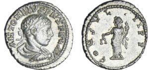 Elagabal - Denier (219, Rome) - L'Equité