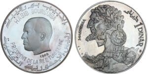 Tunisie - Habib Bourguiba - Dinar 1969 Tunisie - Habib Bourguiba - Dinar 1969