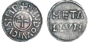 Louis 1er le Pieux (814-840) - Denier (Melle) Louis 1er le Pieux (814-840) - Denier (Melle)