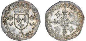Henri II (1547-1559) - Douzain aux croissants - 1550 A (Paris) Henri II (1547-1559) - Douzain aux croissants - 1550 A (Paris)