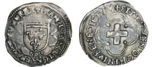 François 1er (1515-1547) - Douzain à la croisette - 1er type - B (Rouen) François 1er (1515-1547) - Douzain à la croisette - 1er type - B (Rouen)