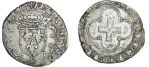 François 1er (1515-1547) - Douzain à la croisette - 1er type - D (Lyon)