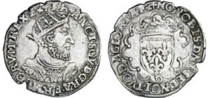 François 1er (1515-1547) - Demi-teston - 8ème type - D (Lyon)