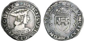 François 1er (1515-1547) - Teston - 3ème type - Paris