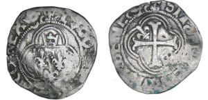 Louis XII (1498-1514) - Petit blanc à la couronne - Bordeaux Louis XII (1498-1514) - Petit blanc à la couronne - Bordeaux