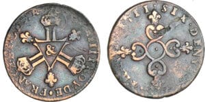 Louis XIV (1643-1715) - Six deniers dit « Dardenne » - 1711 & (Aix)