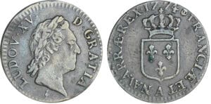 Louis XV (1715-1774) - 1/2 sol à la vieille tête - 1774 A (Paris)