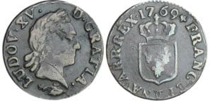 Louis XV (1715-1774) - Liard à la vieille tête - 1769 CC (Besançon)