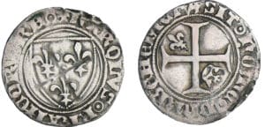 Charles VI (1380-1422) - Demi-guénar - Montpellier 
