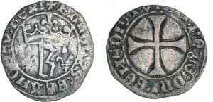 Charles VII (1422-1461) - Petit blanc au K - Tours