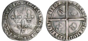 Charles VII (1422-1461) - Double gros de Tournai