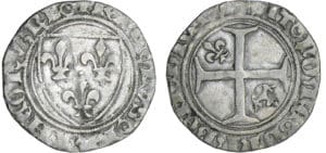 Charles VI (1380-1422) - Demi-guénar - 2ème émission - Montpellier 