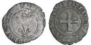 Charles VI (1380-1422) - Double tournois Niquet - Arras