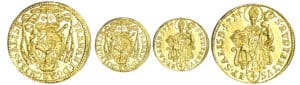 Autriche - Salzburg - Franz Anton Von Harrach - 1/4 ducat 1714 Autriche - Salzburg - Franz Anton Von Harrach - 1/4 ducat 1714