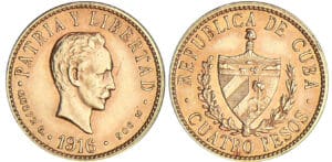 Cuba - 4 pesos 1916 Cuba - 4 pesos 1916
