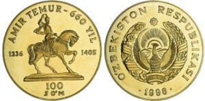 Ubkekistan - 100 som 1996