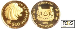 Singapour - 10 dollars 1995