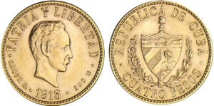 Cuba - 4 pesos 1916