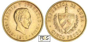 Cuba - 5 pesos 1916 Cuba - 5 pesos 1916
