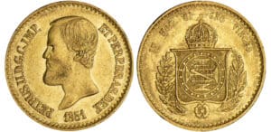Brézil - Pedro II - 20000 reis 1851 Brézil - Pedro II - 20000 reis 1851