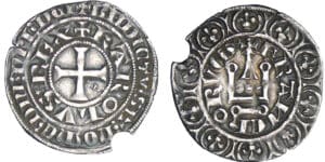 Charles IV (1322-1328) - Maille blanche - 1ère émission 2 mars 1323