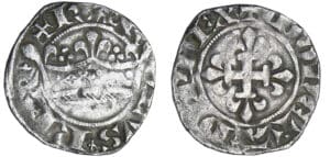Charles IV (1322-1328) - Double parisis - 2ème émission du 2 mars 1323