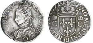Charles IX (1560-1574) - Demi-teston - 2ème type - 1563 O (Riom) Charles IX (1560-1574) - Demi-teston - 2ème type - 1563 O (Riom)