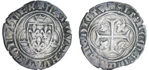 Charles VIII (1483-1498) - Blanc à la couronne - Crémieu