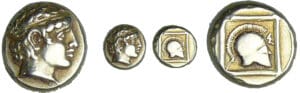 Asie mineure - Lesbos - Mytiléne - 1/6 de statère d'électrum (454-427 av. J.-C.)