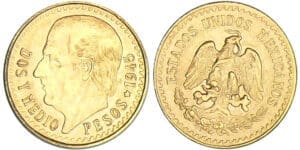 Mexique - 2 1/2 peso 1945 Mexique - 2 1/2 peso 1945