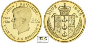 Nuie (île de) - J.F. Kennedy - 250 dollars 1988 Nuie (île de) - J.F. Kennedy - 250 dollars 1988