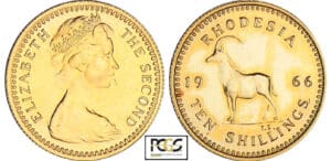 Rhodésie - 10 shillings 1966 Rhodésie - 10 shillings 1966