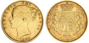 Grande-Bretagne - Victoria - Souverain 1864 Grande-Bretagne - Victoria - Souverain 1864
