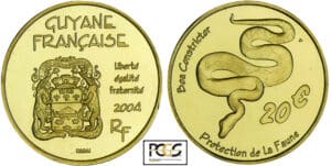 France - Guyane Française - Protection de la faune - 20 euro 2004 - essai France - Guyane Française - Protection de la faune - 20 euro 2004 - essai