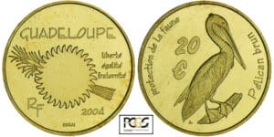 France - Guadeloupe - Protection de la faune - 20 euro 2004 - essai France - Guadeloupe - Protection de la faune - 20 euro 2004 - essai