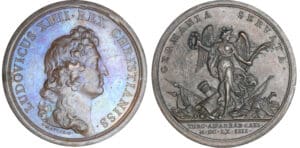 Médaille - Louis XIV (1643-1715) - Défaite des turcs sur le bord du Raab - 1664 Médaille - Louis XIV (1643-1715) - Défaite des turcs sur le bord du Raab - 1664