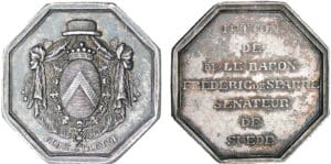 Suède - Jeton - Baron Frédéric de Sparre - Sénateur de Suède