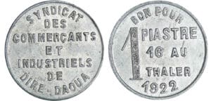 Ethiopie - Piastre (1/16 thaler) 1922 Ethiopie - Piastre (1/16 thaler) 1922
