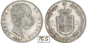 Italie - Umberto I - 2 lire 1897 (Rome) Italie - Umberto I - 2 lire 1897 (Rome)