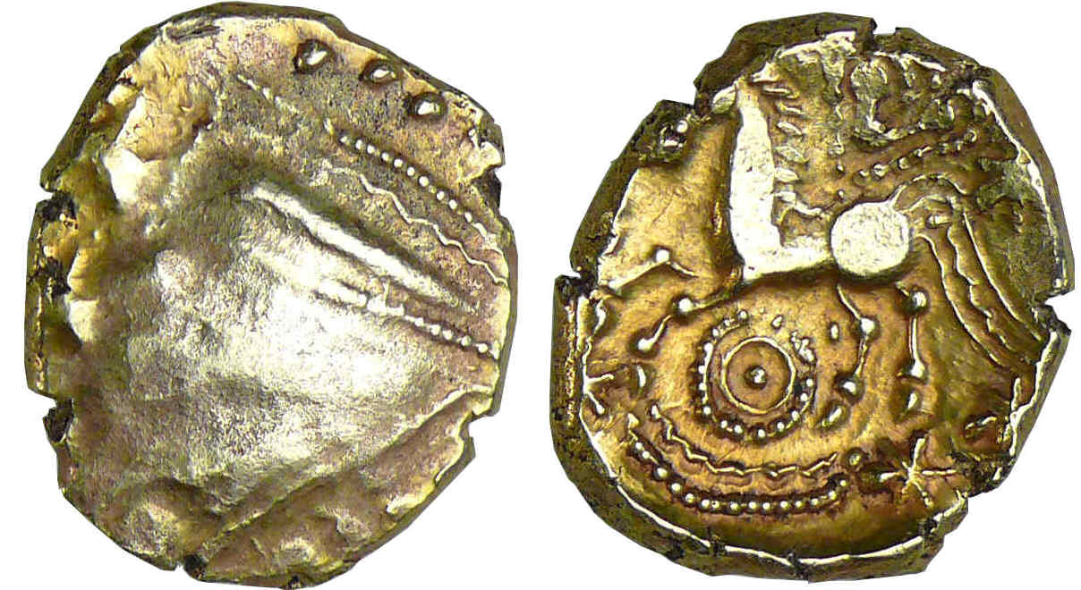 Trévires - Statère d'or (100-50 av. J.-C.) Trévires - Statère d'or (100-50 av. J.-C.)