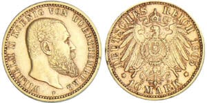 Allemagne - Prusse - Wilhelm II - 10 mark 1905 F