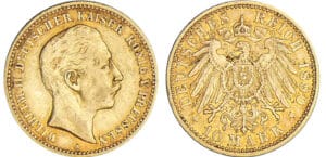 Allemagne - Prusse - Wilhelm II - 10 mark 1890 A