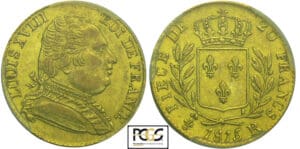 Louis XVIII (1815-1824) - 20 francs au buste habillé 1815 R (Londres) Louis XVIII (1815-1824) - 20 francs au buste habillé 1815 R (Londres)
