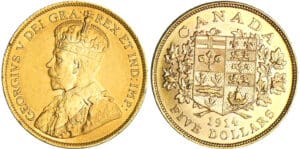 Canada - George V - 5 dollars 1914