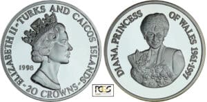 Turks et Caicos (îles) - 20 crowns 1998 Turks et Caicos (îles) - 20 crowns 1998